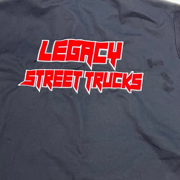 Ben Davis Quarter Zip Shirt Men XXL Black Truck Club USA Short Sleeve Workwear - Picture 7 of 7